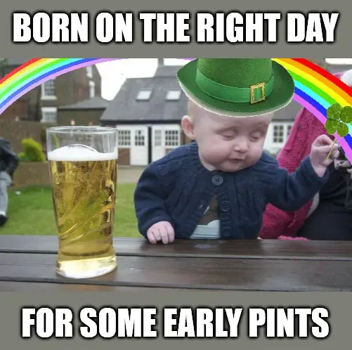 Drunk Baby St. Patrick's Day Meme