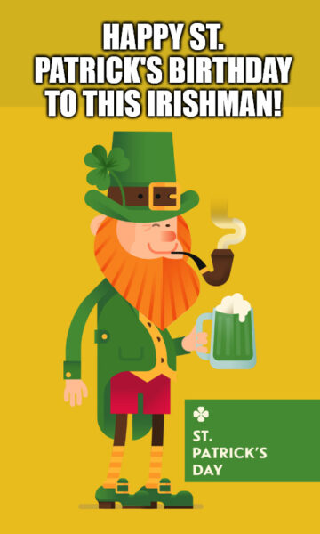 Happy St. Patrick's Birthday meme