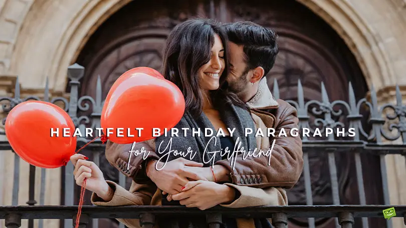 Featured image for a blog post with birthday paragraphs for girlfriend.