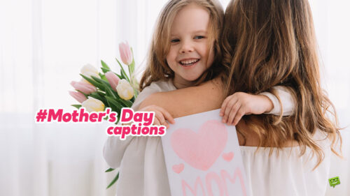 Featured image for a blog post with Mother's Day Captions.