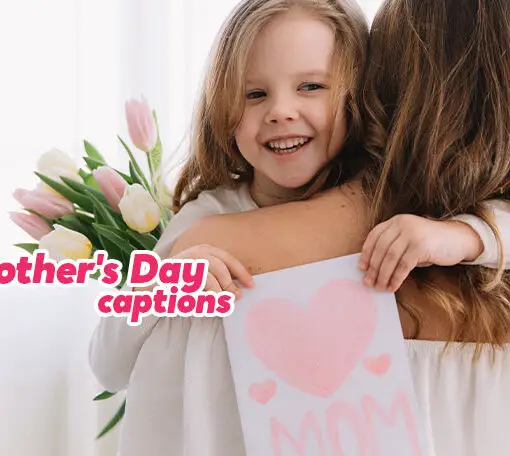 Featured image for a blog post with Mother's Day Captions.