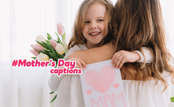 Featured image for a blog post with Mother's Day Captions.