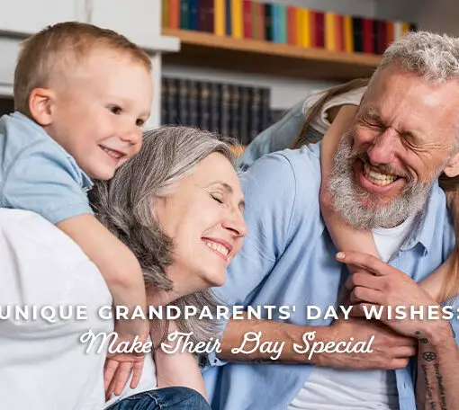 Featured image for a blog post with Grandparents' day wishes , messages and quotes.