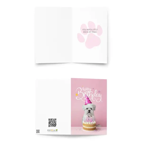 You Absolutely Rock My Paws - Cute Birthday card