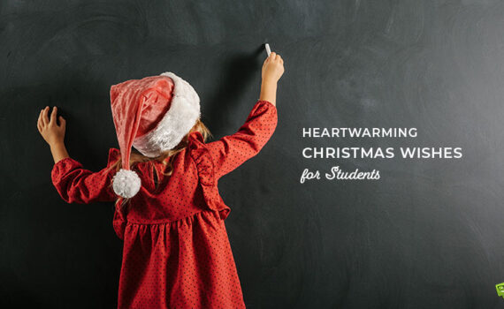 A feature image for heartwarming Christmas wishes for students