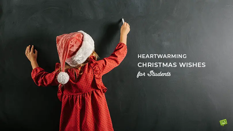 A feature image for heartwarming Christmas wishes for students
