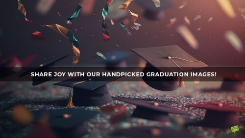 Featured image for a blog post with Happy Graduation Images our readers can share and post online.