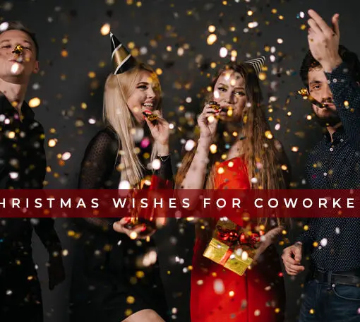 Featured image for a blog post with Christmas Wishes for Coworkers.