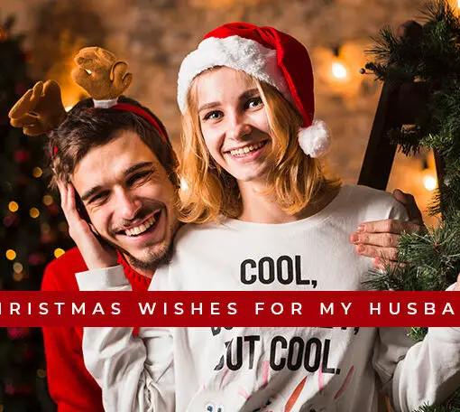 Featured image for a blog post with Christmas wishes for Husband.