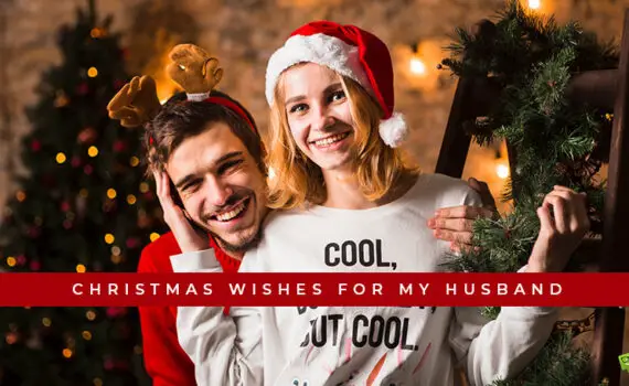 Featured image for a blog post with Christmas wishes for Husband.